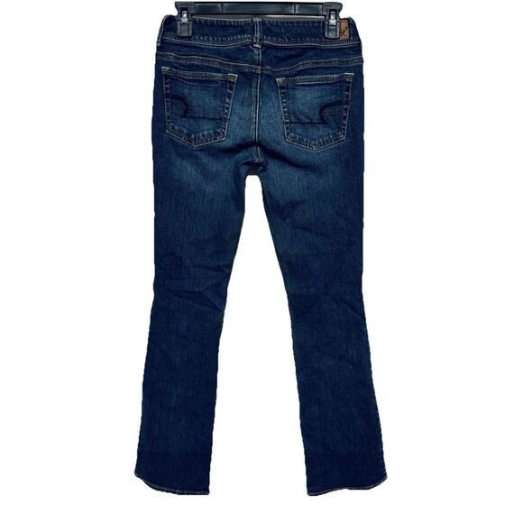 American Eagle Jeans Women 4 R Boot Cut Kick Low Rise Stretch 27x31 - Picture 2 of 7